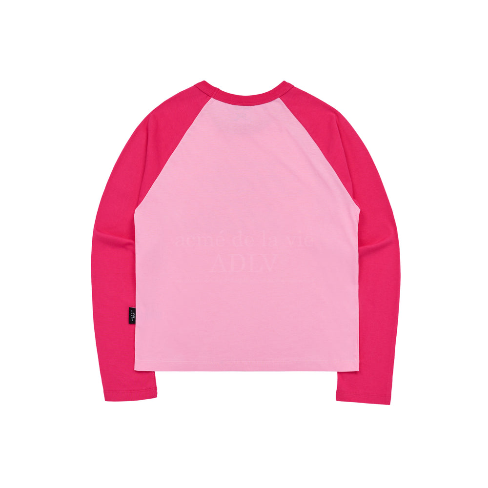 ADLV x Hello Kitty - Lettering Raglan Long Sleeve T-Shirt