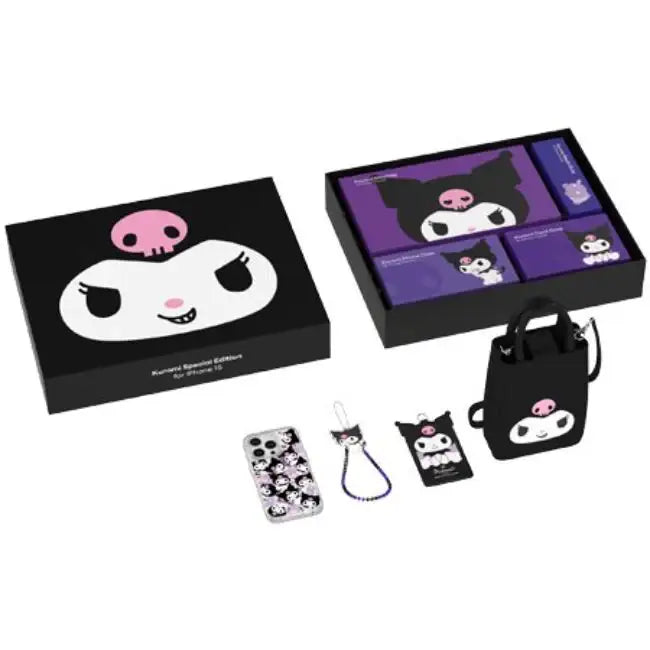 Kuromi - Accessory Package (for iPhone 15/15 Pro) - Kuromi - Home & Living, Accessories - Harumio Kuromi - Accessory Package (for iPhone 15/15 Pro) - Kuromi - Home & Living, Accessories - Harumio