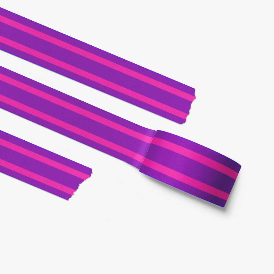 BITE STUDIO - Purple & Pink Line Masking Tape - Marpple Shop - Masking Tape - Harumio