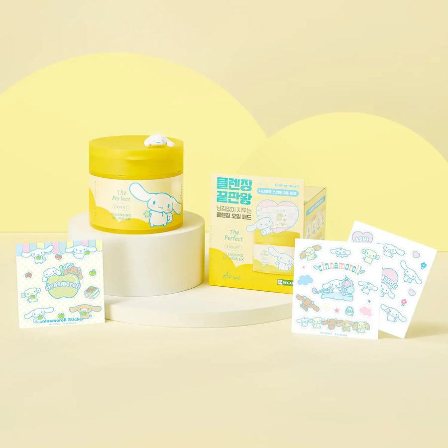 Ariul x Cinnamoroll - The Perfect Expert Cleansing Oil Pad EX - Ariul x Cinnamoroll - Cleansing Pad - Harumio