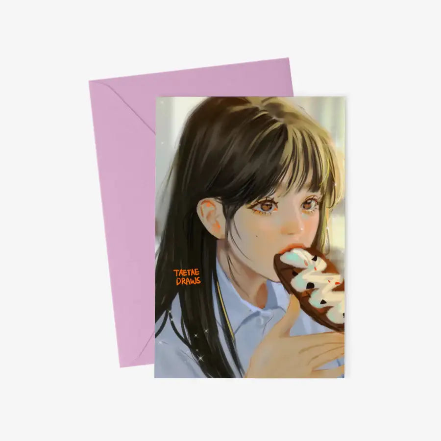 Taetaedraws - It's Sweet Postcard & Envelope Set - Marpple Shop - Postcard - Harumio
