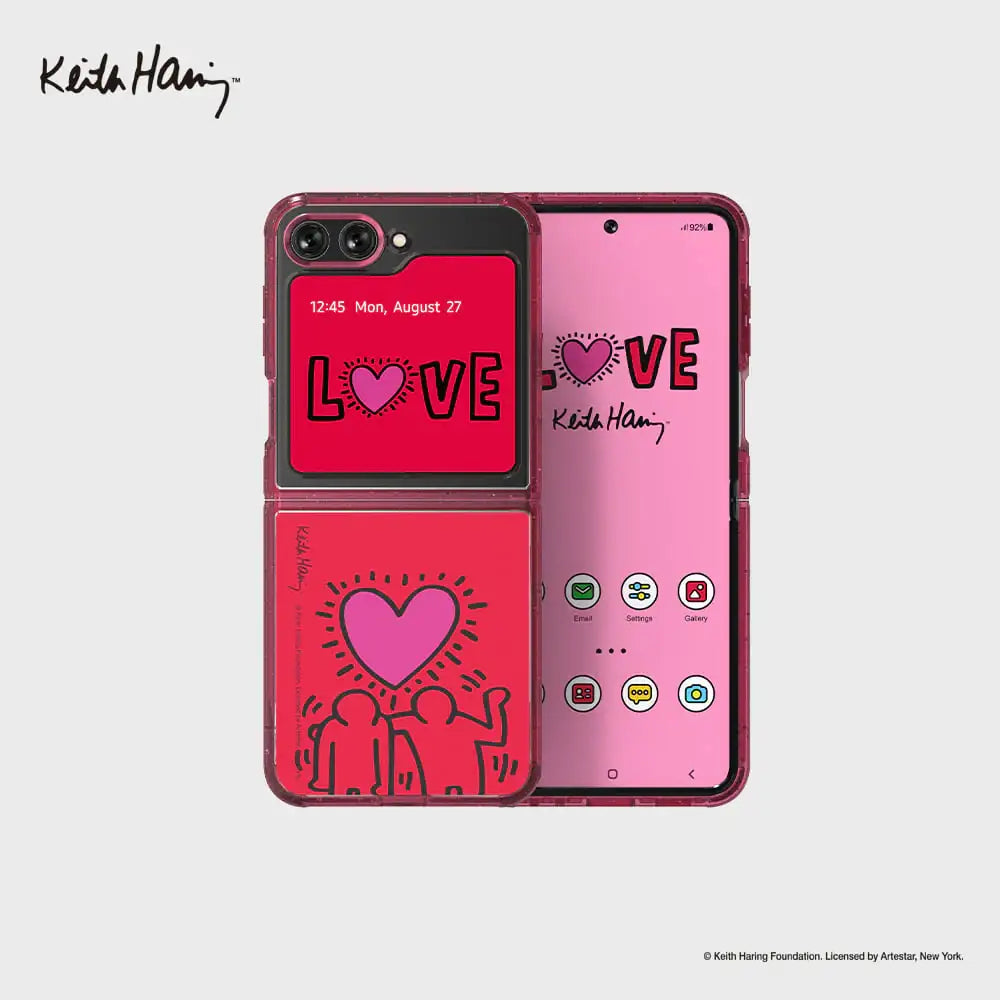 SLBS - Keith Haring Love Eco Lens Case (Galaxy Z Flip5) - SLBS - Home & Living, Accessories - Harumio