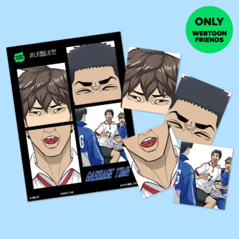 Garbage Time - 4 Web 4 Cut Photo Set - Webtoon Friends - Photos - Harumio