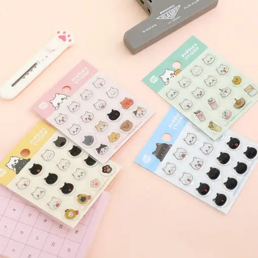 Meow Man - Epoxy Bubble Stickers - Webtoon Friends - Home & Living, Accessories - Harumio