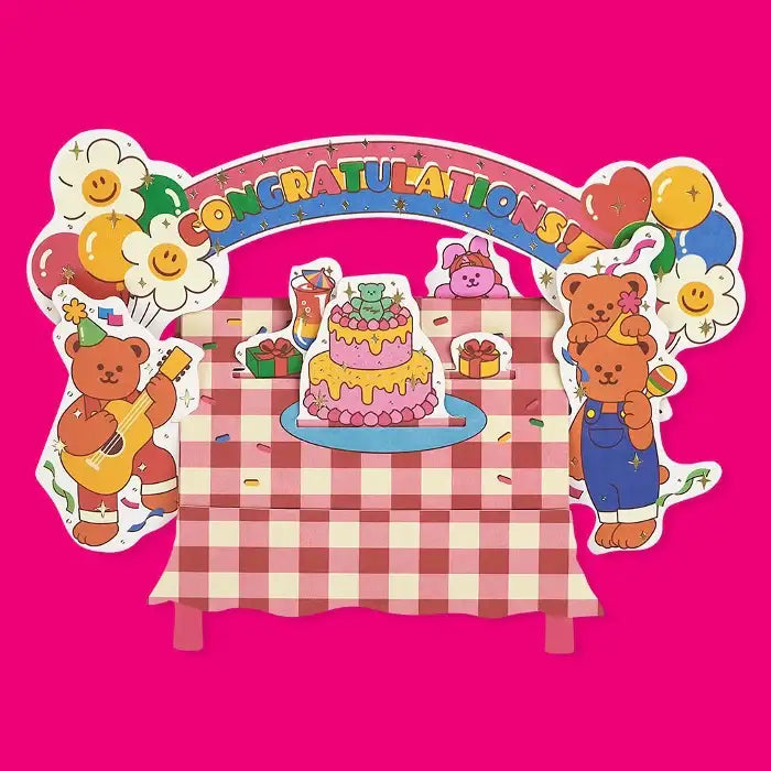 Wiggle Wiggle - Party Time Pop-up Card - Wiggle Wiggle - Clothing - Harumio