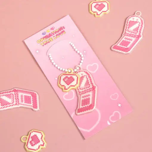 Operation: True Love - Mobile Phone Epoxy Keyring - Operation: True Love - Home & Living, Accessories - Harumio