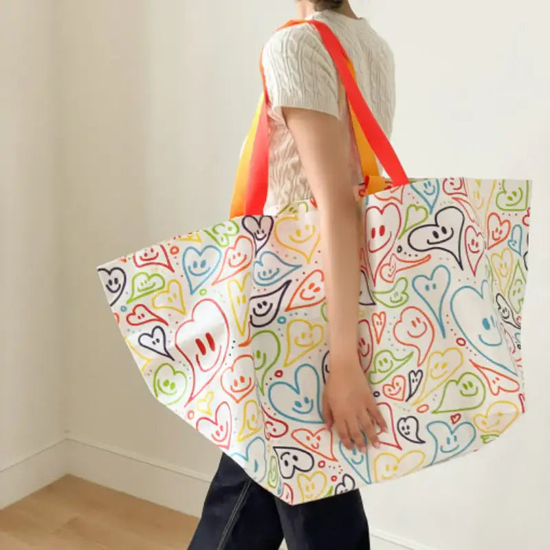 SALDA - Smiley Shopping Basket - SALDA - Bags - Harumio