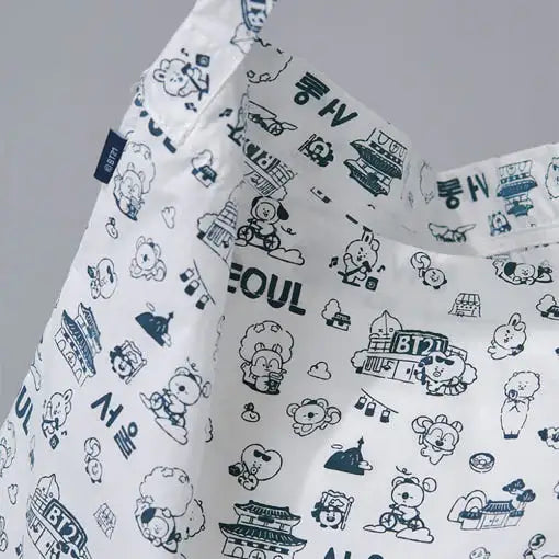 BT21 - Seoul Edition Eco Bag - Line Friends - Eco Bag - Harumio BT21 - Seoul Edition Eco Bag - Line Friends - Eco Bag - Harumio