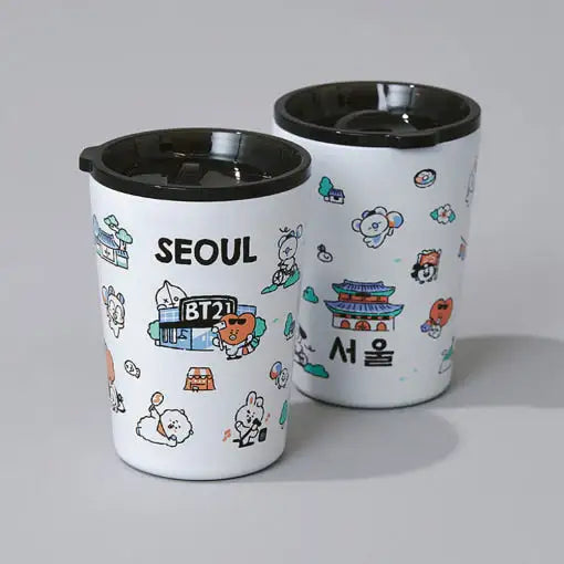 BT21 - Seoul Edition Tumbler (340ml) - Line Friends - Tumbler - Harumio BT21 - Seoul Edition Tumbler (340ml) - Line Friends - Tumbler - Harumio
