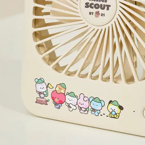 BT21 - Mini Scout Table Fan - BT21 - table fan - Harumio BT21 - Mini Scout Table Fan - BT21 - table fan - Harumio
