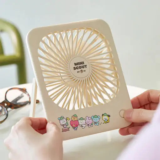 BT21 - Mini Scout Table Fan - BT21 - table fan - Harumio BT21 - Mini Scout Table Fan - BT21 - table fan - Harumio