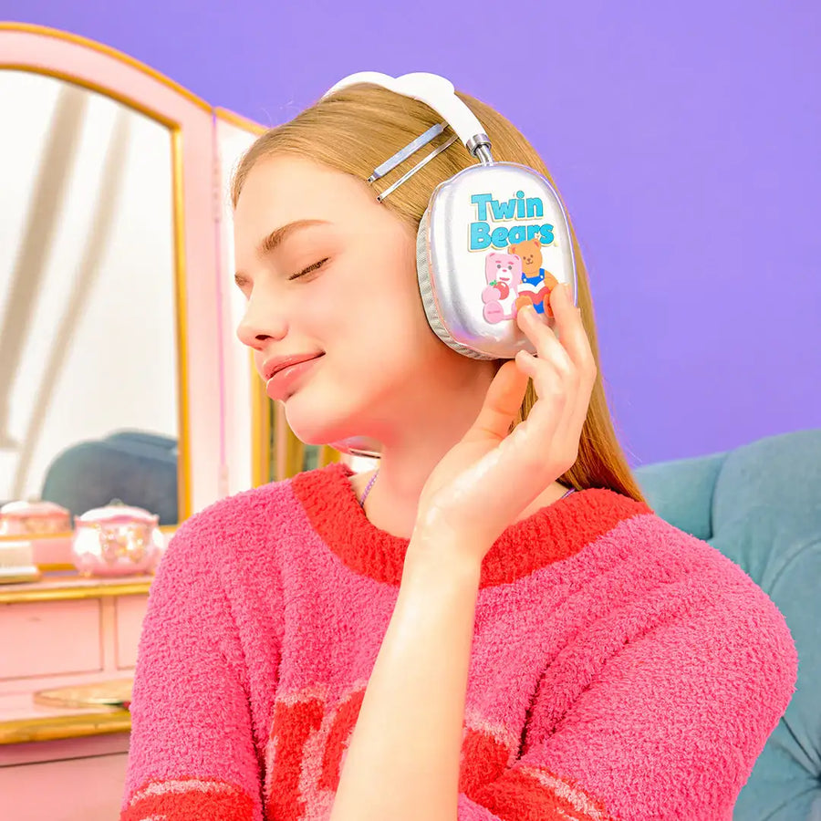 Wiggle Wiggle x Bellygom - Twin Bears AirPods Max Cover - Wiggle Wiggle - Home & Living, Accessories - Harumio