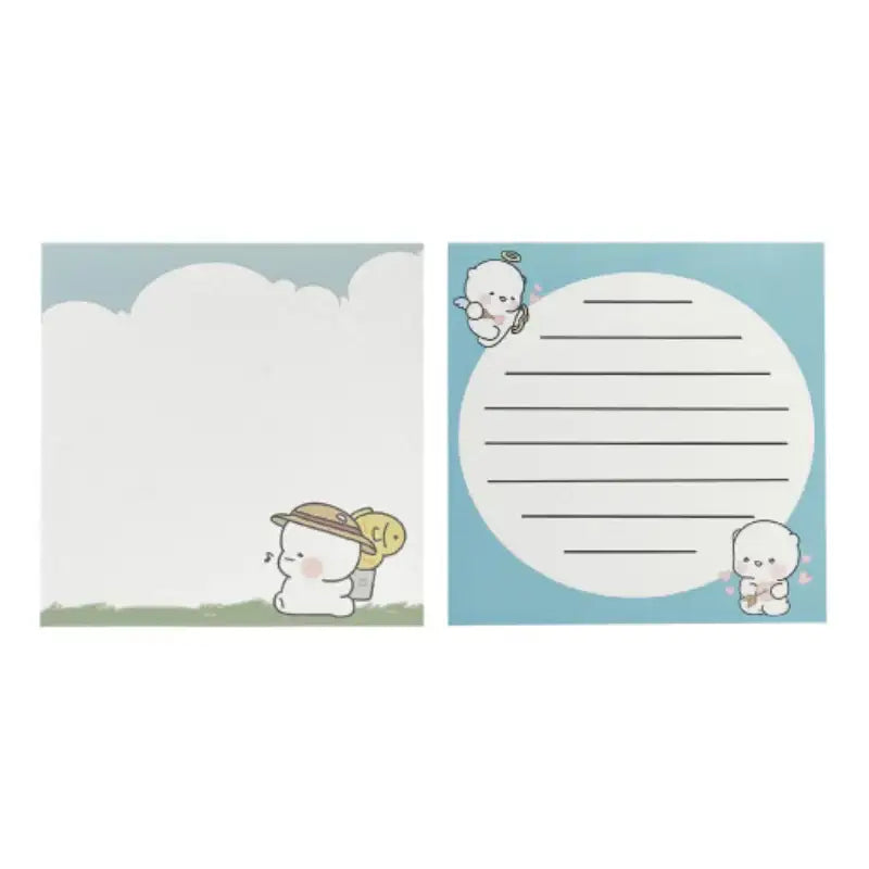 Ggongdal x Artrank - Healing Bear Memo Pad - ARTRANK - Memo Pads - Harumio