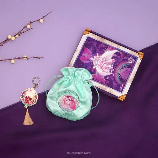 Cookie Run - Kingdom Paradise of Passion and Sloth Pouch & Keychain Set - Cookie Run - Pouch - Harumio