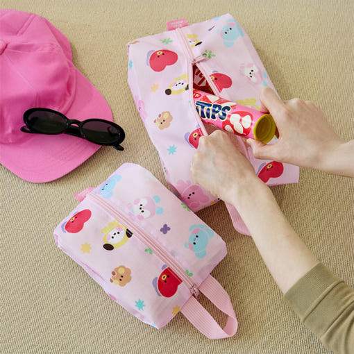 BT21 - Mini Scout Multi Pouch Set (PINK) - BT21 - Pouch - Harumio