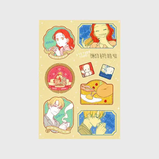 The First Night With the Duke - Ripley's Breakfast Menu Sticker Set - eComiX - Home & Living, Accessories - Harumio