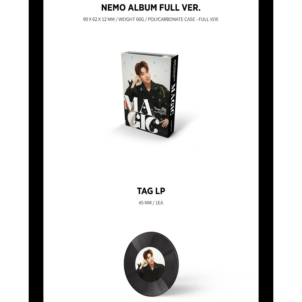 Park Kang hyun - Magic : 1st Solo Album (Black & White Ver.) - Nemoz Lab / Ichilpalgu Sound - Album - Harumio