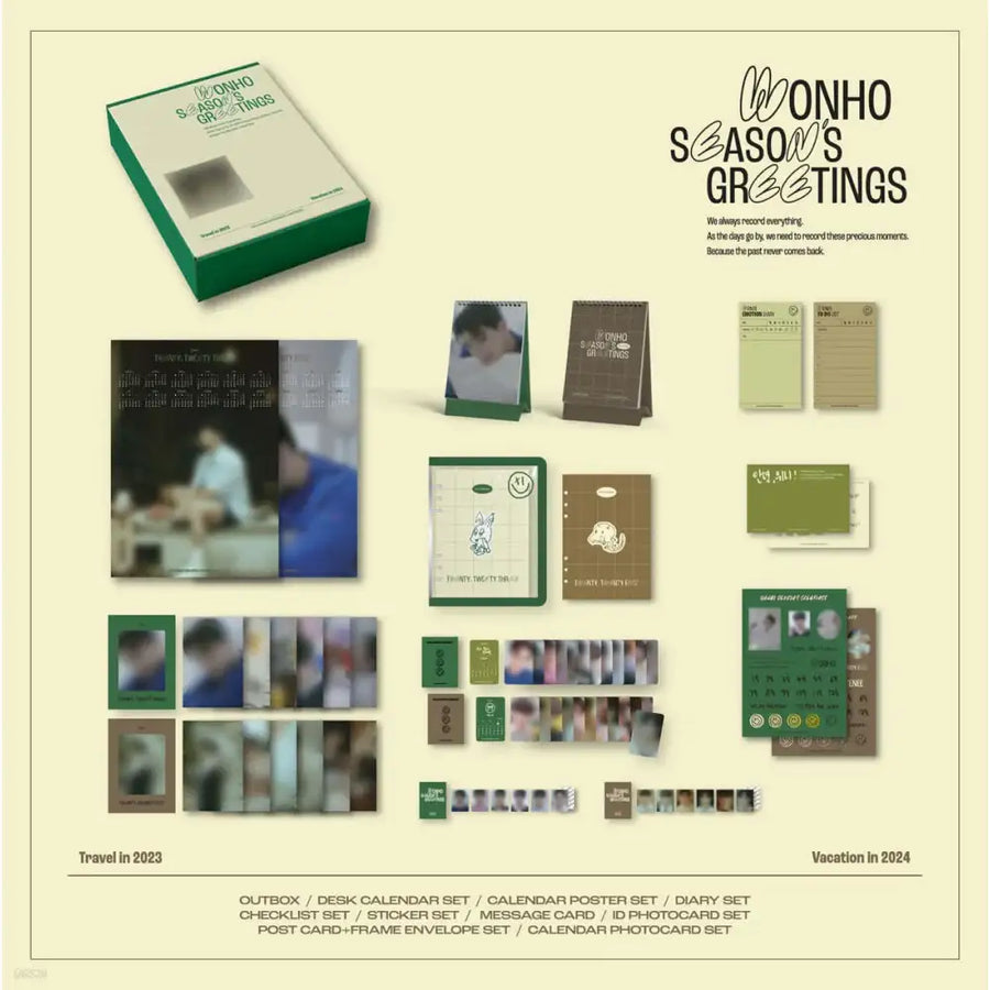 WONHO - Travel In 2023 / Vacation In 2024 : 2023 & 2024 Season's Greetings - Danal Entertainment / Highline Entertainment - Merchandise - Harumio