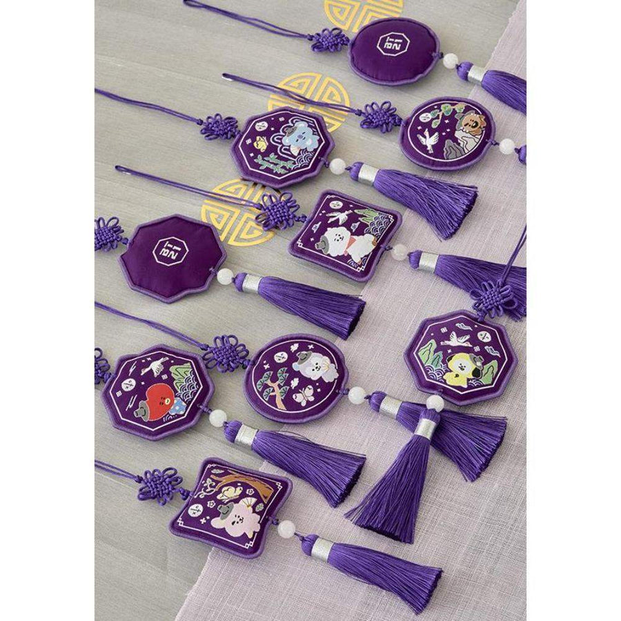 BT21 - Premium K-Edition Embroidered Tassel Keyring - Line Friends - Keyring - Harumio