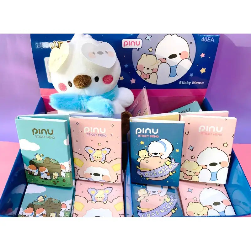 Pinu - 4-layer Sticky Memo (Random) - Soone Content - Stationery & Office Supplies - Harumio