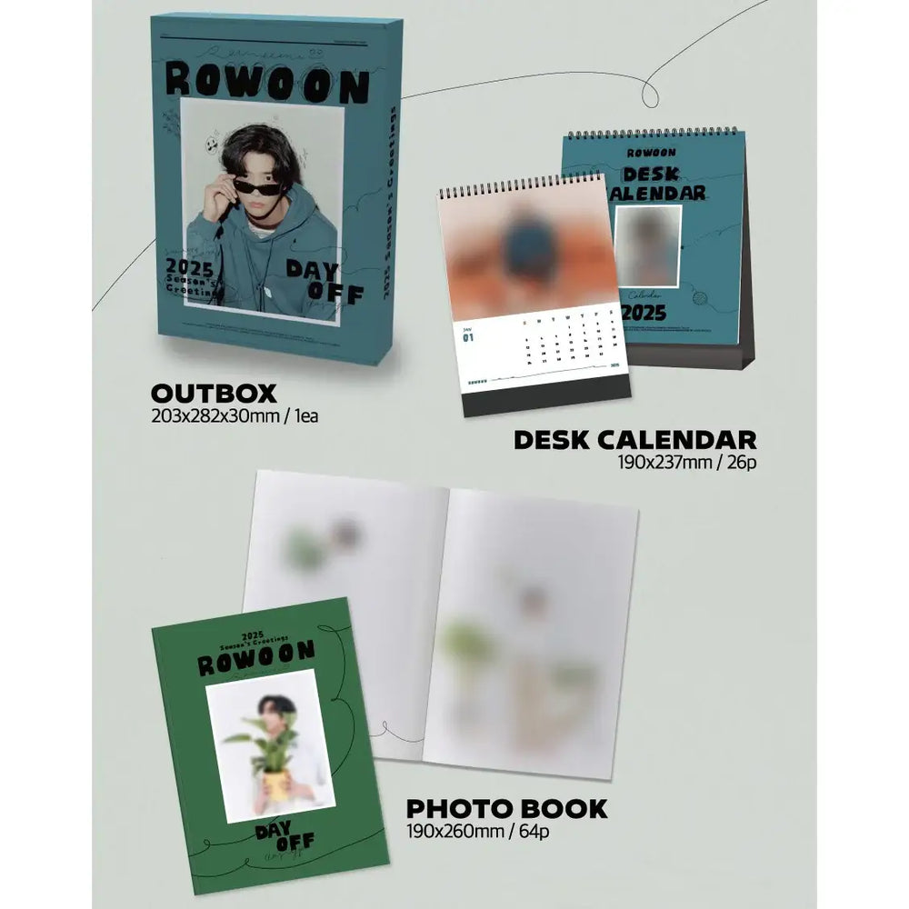 RO WOON - 2025 Season's Greetings (DAY OFF) - FNC Entertainment - Merchandise - Harumio