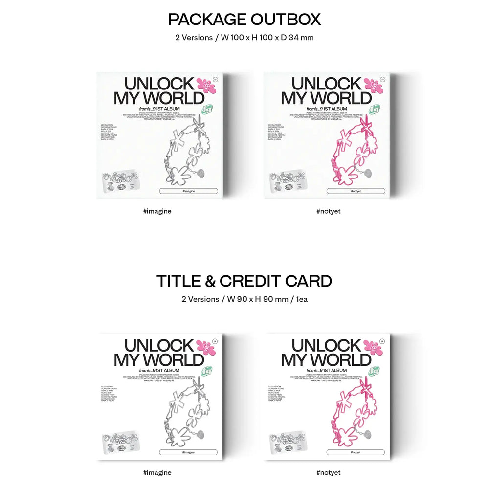 Fromis_9 - Unlock My World : 1st Album (KiT Version) - Fromis_9 - Album - Harumio