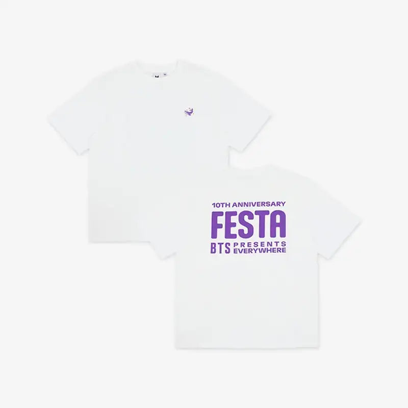 BTS - 10TH FESTA - S/S T-Shirt Logo - BTS - T-Shirts - Harumio