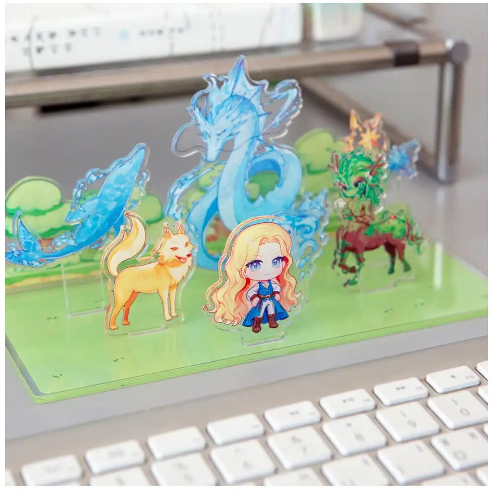 The Golden-Haired Summoner - Acrylic Diorama - Lezhin - Acrylic Diorama - Harumio