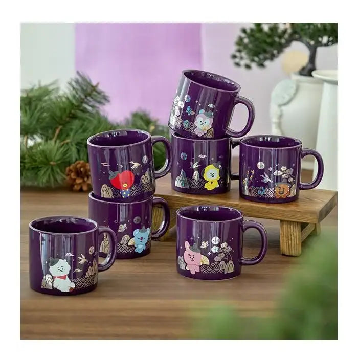BT21 - Premium K-Edition Mother-of-pearl Graphic Mug (320ml) - Line Friends - Mug - Harumio BT21 - Premium K-Edition Mother-of-pearl Graphic Mug (320ml) - Line Friends - Mug - Harumio