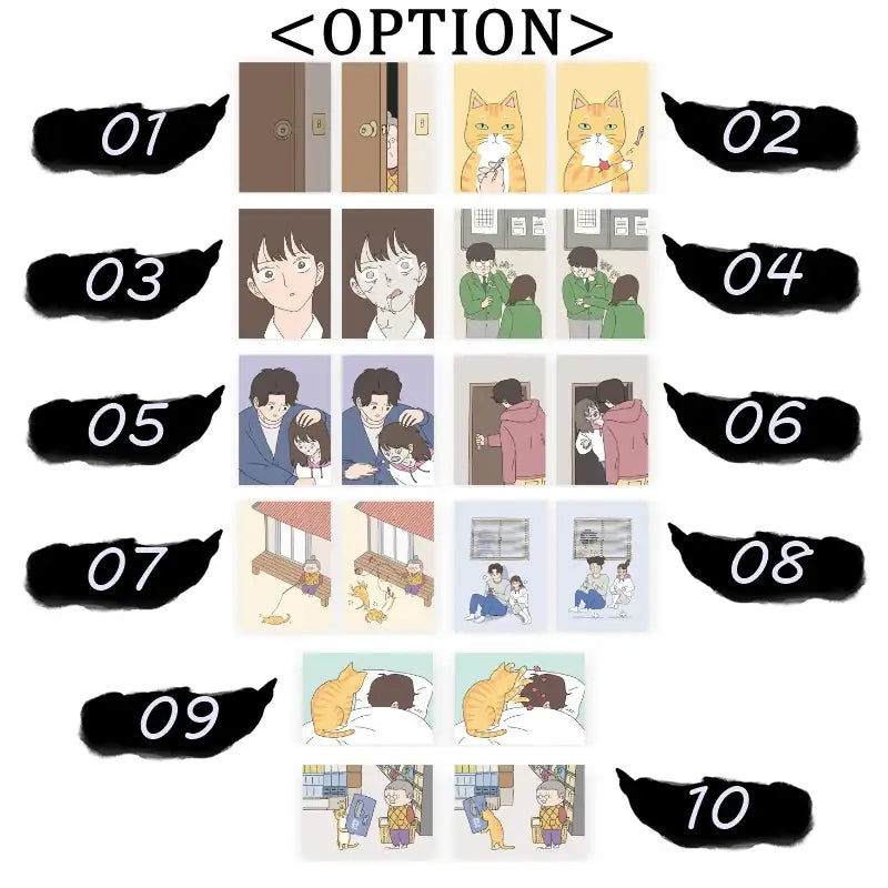 My Daughter Is a Zombie - Lenticular Mini Postcard - Webtoon Friends - Postcards - Harumio