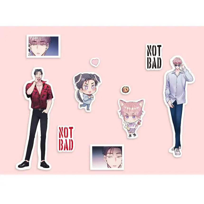 Not Bad - 2-Pc Removable Sticker Set - Not Bad - Home & Living, Accessories - Harumio