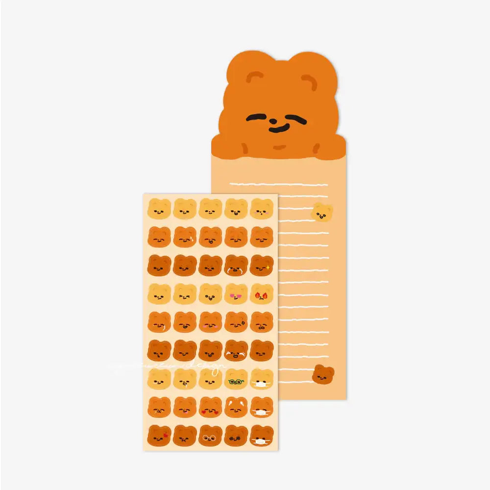 Pureureum Design - Cupid Bear Face Sticker - Pureureum Design - Home & Living, Accessories - Harumio