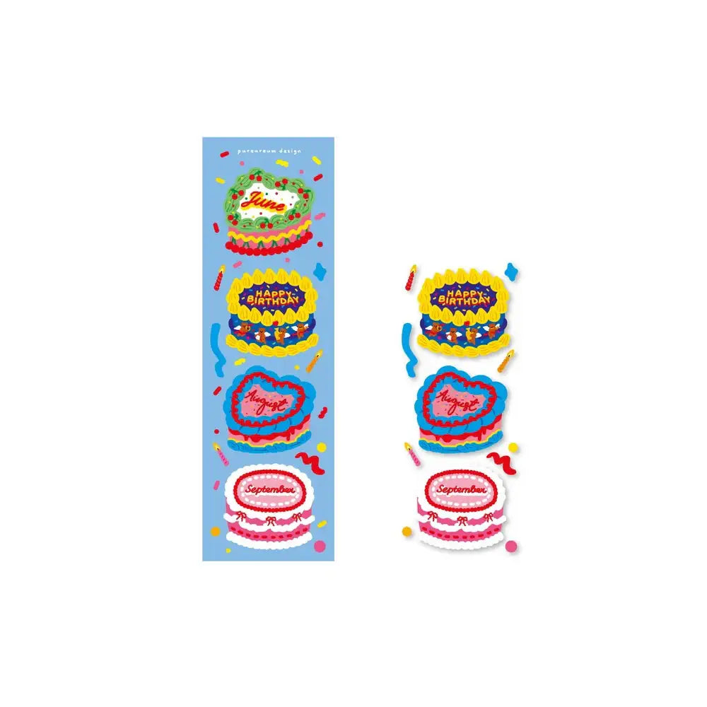 Pureureum Design - Calendar Cake Part 3 Hologram Sticker - Pureureum Design - Home & Living, Accessories - Harumio