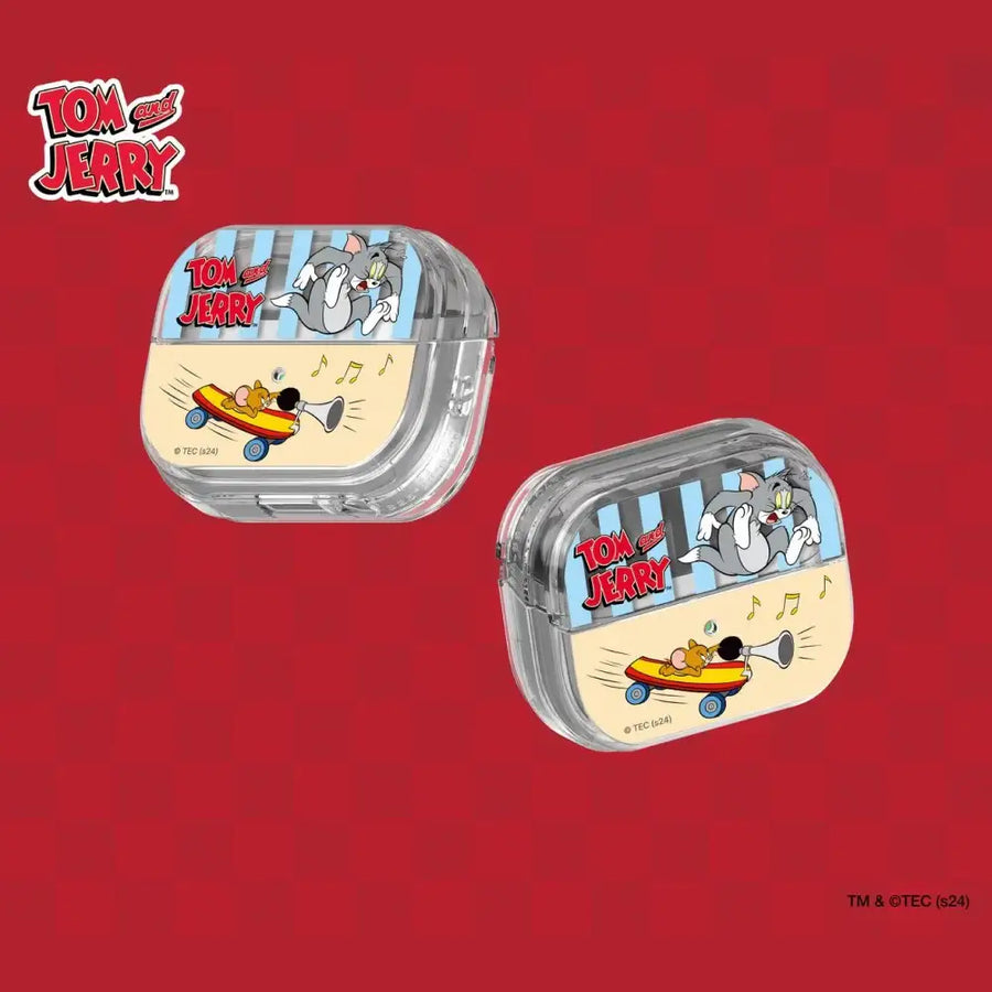 SLBS - Tom and Jerry Surprised Tom Clear Cover (Galaxy Buds3 Pro) - SLBS - Buds Case - Harumio