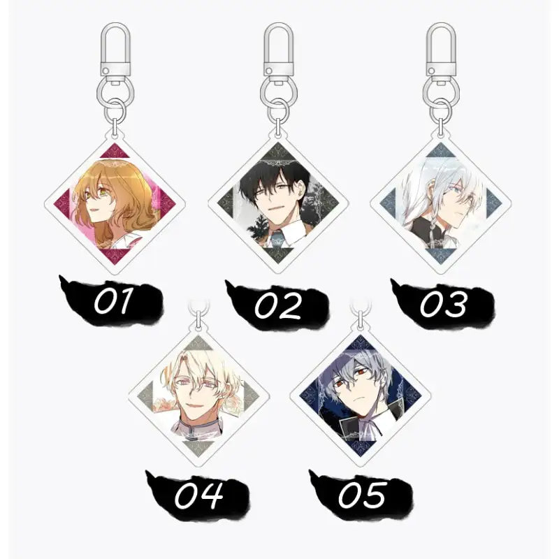 The Reason Why Raeliana Ended Up at the Duke's Mansion - 5 Acrylic Keyring desings - Soone Content - Keyrings - Harumio