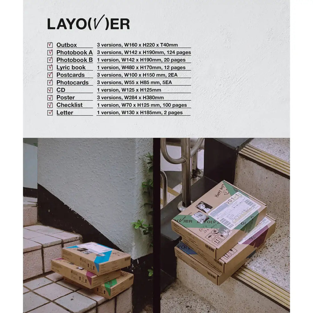 BTS V - Layover : 1st Solo Album - BTS V - Album - Harumio