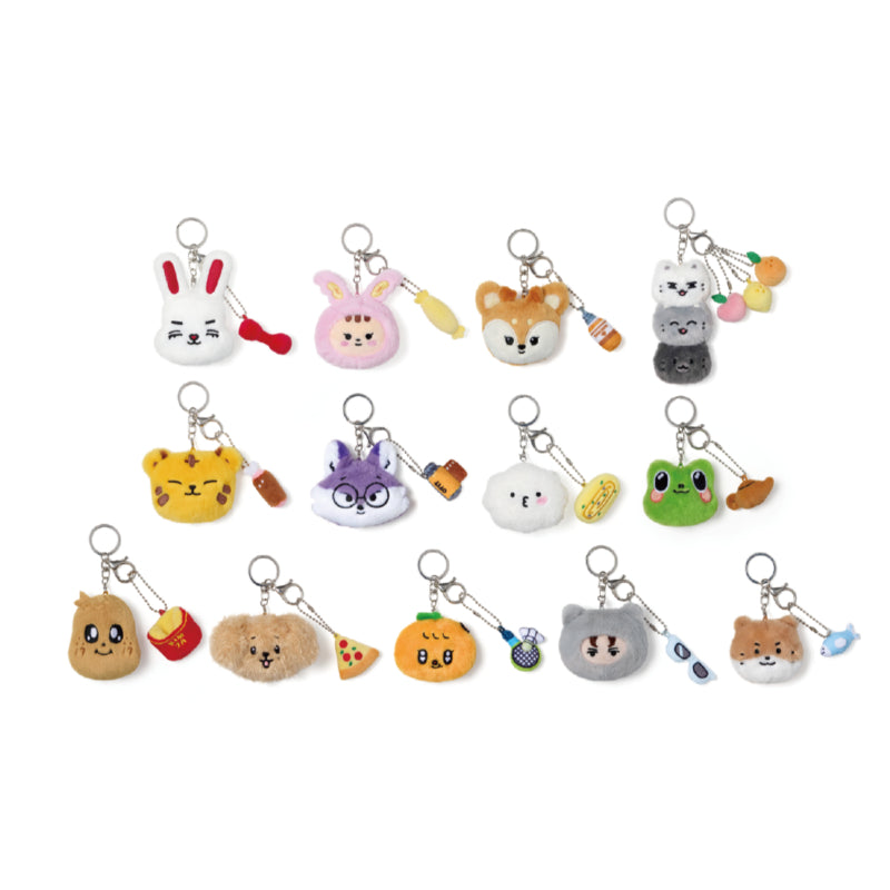 MINITEEN House Party - SEVENTEEN Official Character Pop-up - Face Plush Keyring - HYBE - Keyring - Harumio