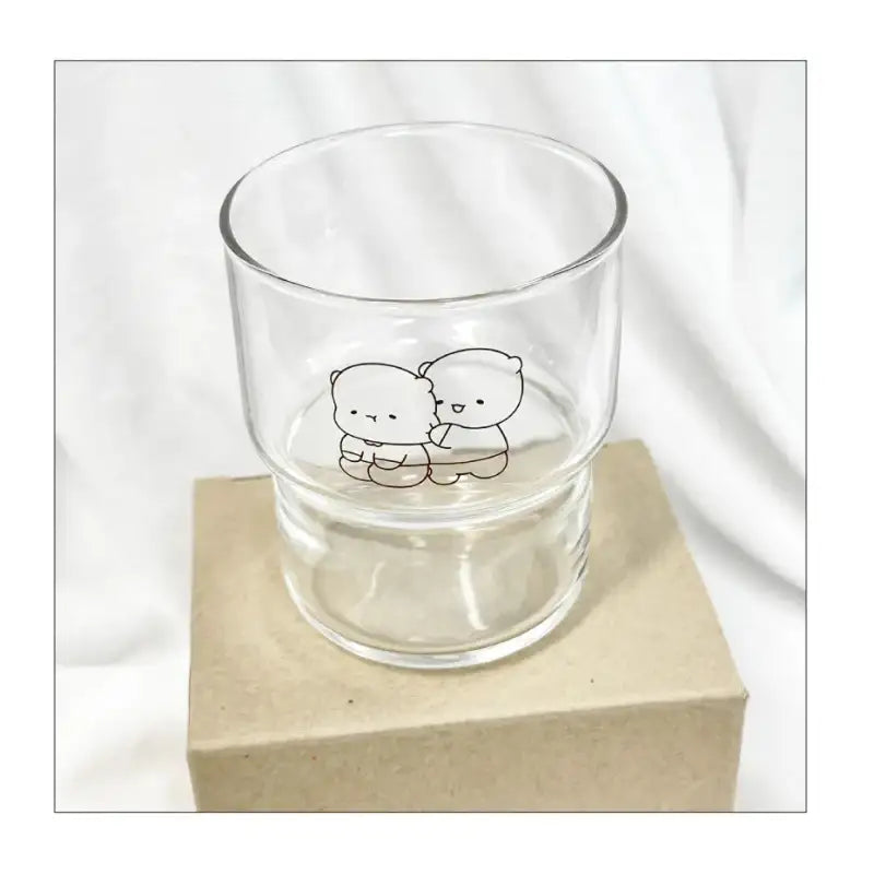 Ggongdal x Artrank - Healing Bear Glass Cup - ARTRANK - Glass Cup - Harumio