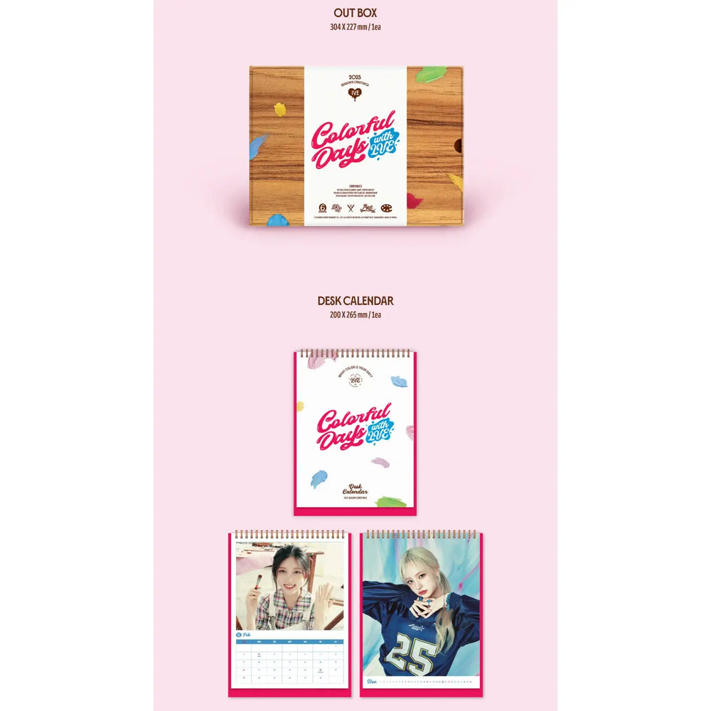 IVE - 2025 Season's Greetings (Colorful Days with IVE) - Starship Entertainment - Merchandise - Harumio