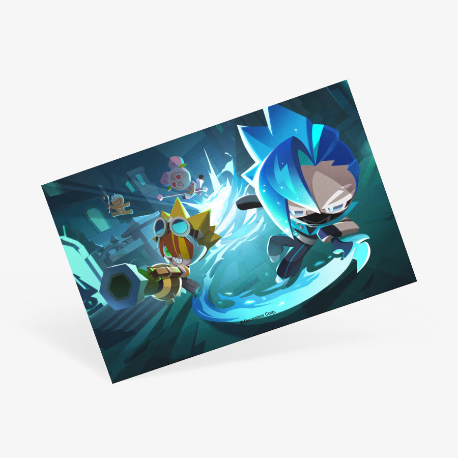 Cookie Run : Tower of Adventure - Sonic Water Cookie Art Postcard - Marpple Shop - Postcard - Harumio