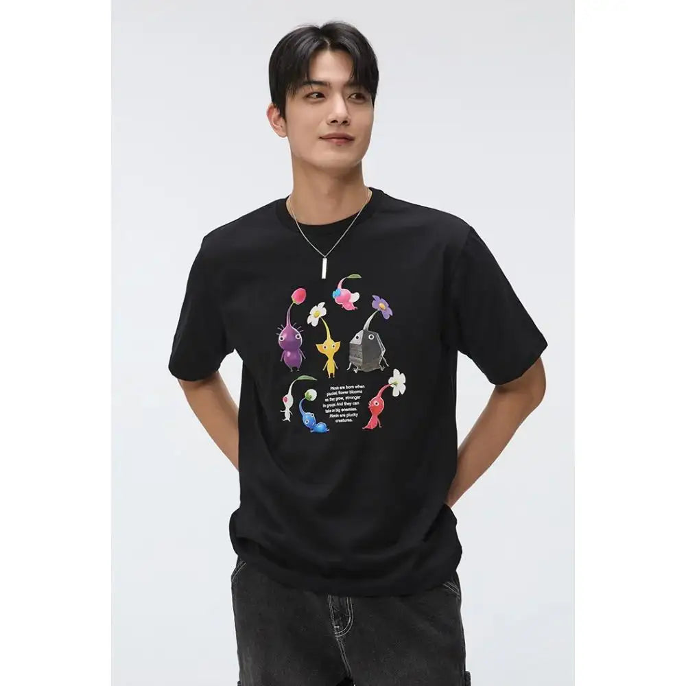 SPAO x PIKMIN - The Group Short Sleeve T-Shirt - SPAO - T-Shirt - Harumio SPAO x PIKMIN - The Group Short Sleeve T-Shirt - SPAO - T-Shirt - Harumio