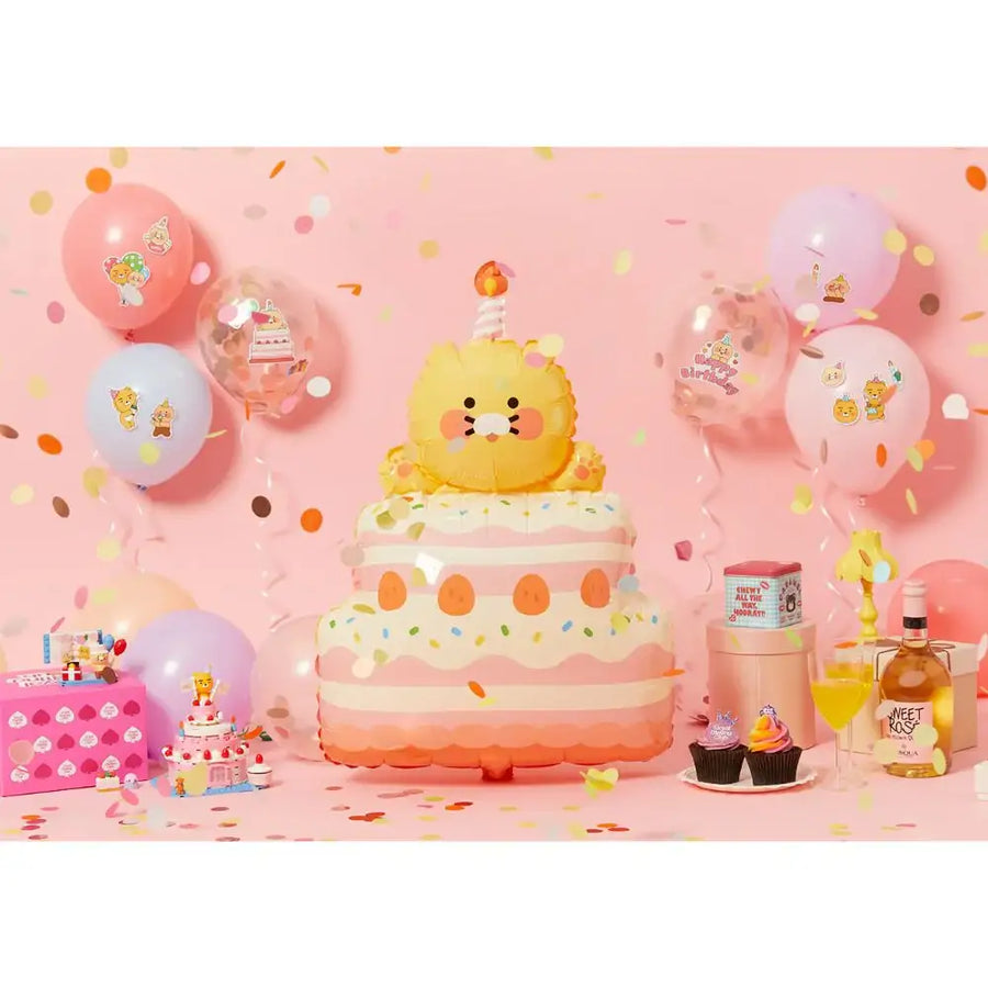 Kakao Friends - Choonsik Bling Party Cake Balloon - Kakao Friends - Accessories - Harumio