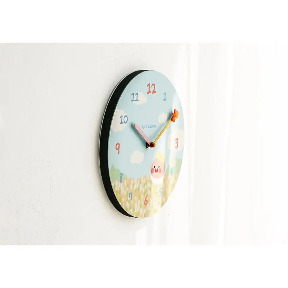 Kakao Friends - Apeach Summer Field Silent Wall Clock - Kakao Friends - Accessories - Harumio