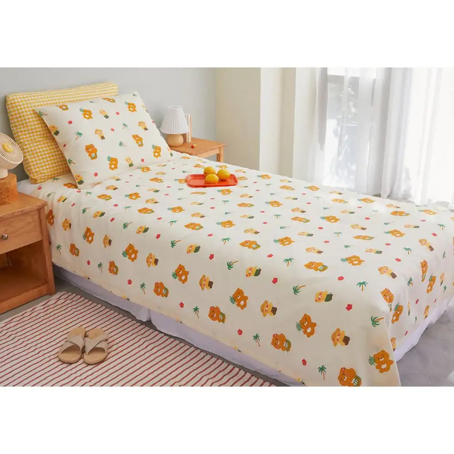 Kakao Friends - Ryan & Choonsik Hula Summer Sheet Cover Set - Kakao Friends - Home & Living - Harumio