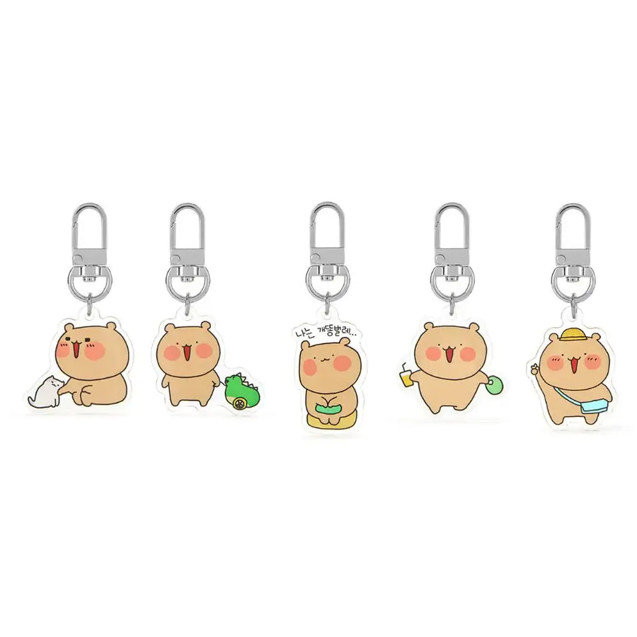 Kakao Friends - Wadada Bear Mini Keyring - Kakao Friends - Home & Living, Accessories - Harumio