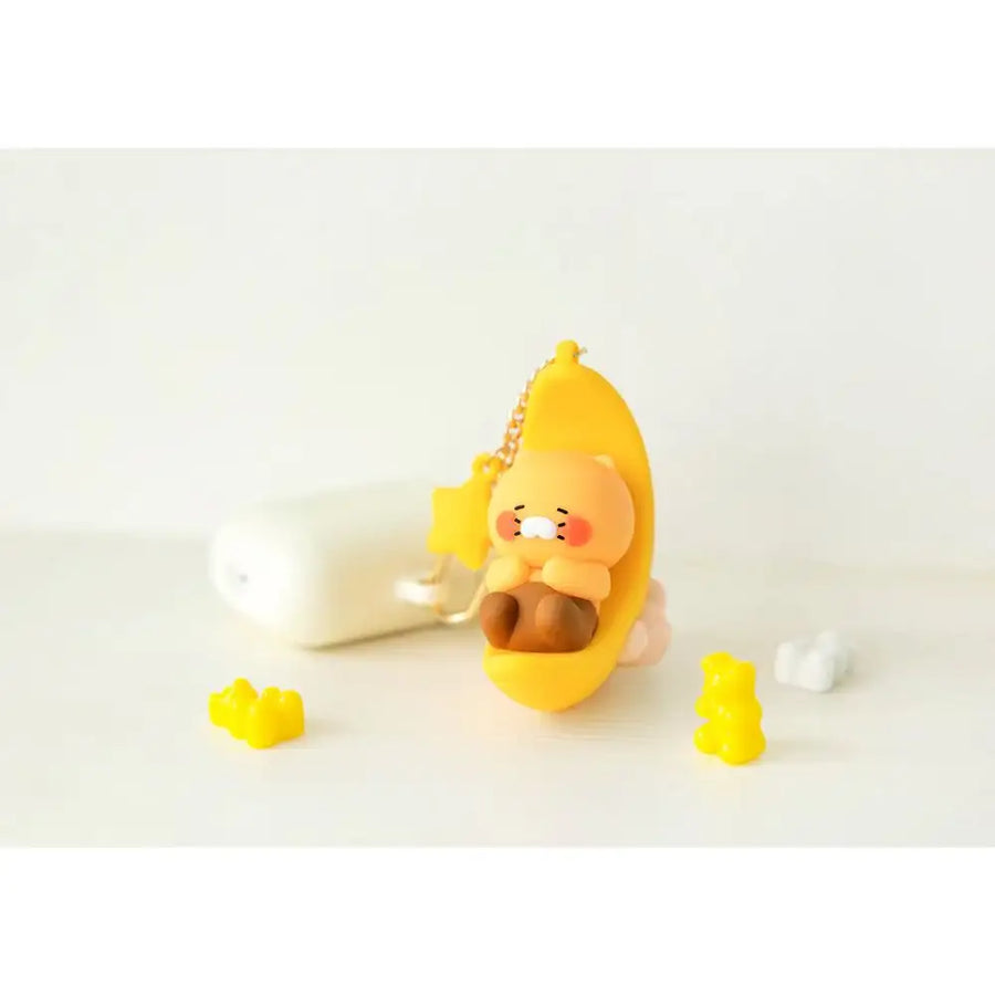Kakao Friends - Choonsik Yellow Moon Figure Keyring - Kakao Friends - Accessories - Harumio