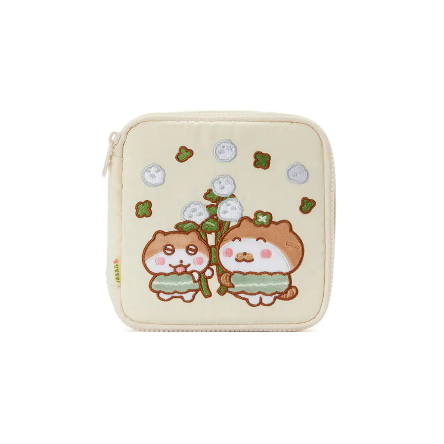 Kakao Friends - Tintin Tinkle Cotton Jolly Ivory Square Pouch - Kakao Friends - Accessories - Harumio
