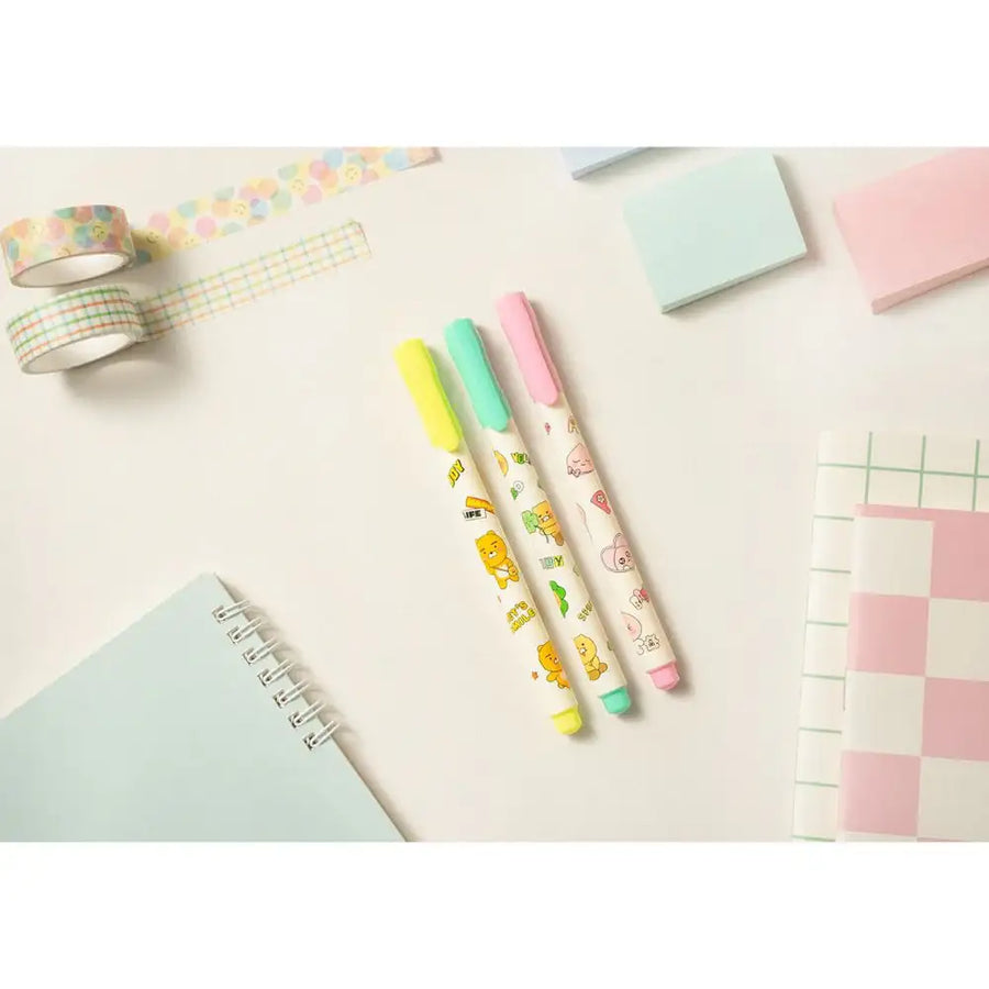 Kakao Friends - Color Pop Monami Highlighter Pen Set - Kakao Friends - Home & Living, Accessories - Harumio