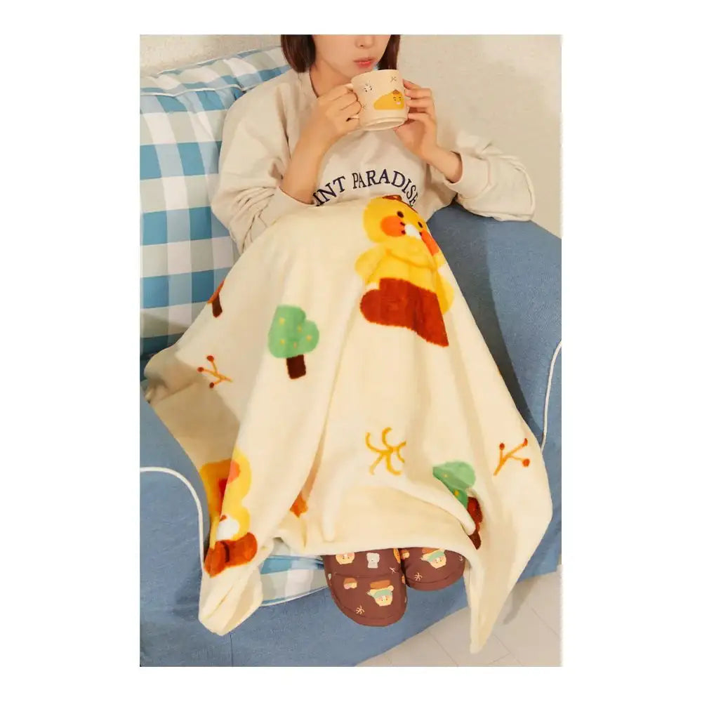 Kakao Friends - Choonsik Cabin in the Forest Basic Blanket - Kakao Friends - Home & Living, Accessories - Harumio