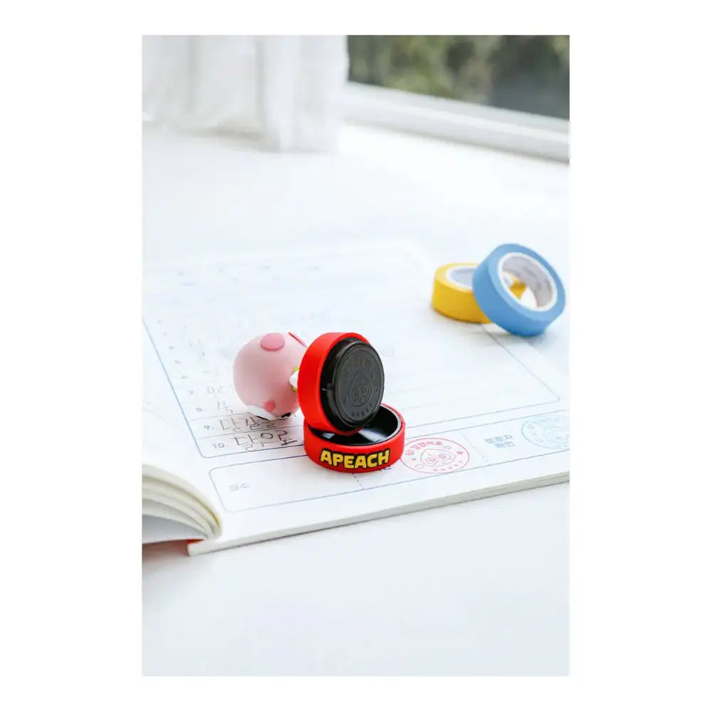 Kakao Friends - Pink Apeach Figure Stamp - Kakao Friends - Home & Living, Accessories - Harumio